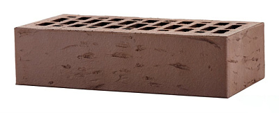 Картинка Кирпич - Облицовочный кирпич Облицовочный Одинарный : М-175 размером 120x250x65. Цвет коричневый, производство ЛСР 