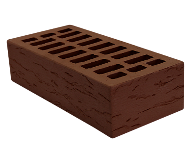 Картинка Кирпич - Облицовочный кирпич Облицовочный Одинарный : М-150 размером 120x250x65. Цвет коричневый, производство Белкерамика Кирпичный Завод 