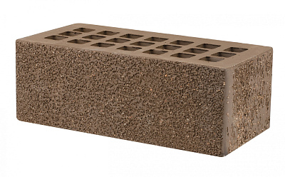 Картинка Кирпич - Облицовочный кирпич Облицовочный Полуторный : М-175 размером 120x250x88. Цвет коричневый, производство Железногорский кирпичный завод 