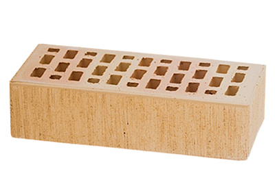 Картинка Кирпич - Облицовочный кирпич Облицовочный Одинарный : М-175 размером 120x250x65. Цвет желтый, производство ЛСР 