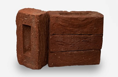 Картинка Кирпич - Ручная формовка Облицовочный кирпич Ручной формовки  Антверпен : М-125 размером 100x210x65. Цвет красный, производство Baksteen 