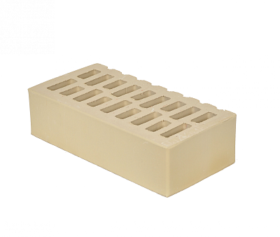 Картинка Кирпич - Облицовочный кирпич Облицовочный Одинарный : М-150 размером 120x250x65. Цвет желтый, производство Брянский кирпичный завод 