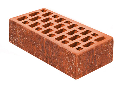 Картинка Кирпич - Облицовочный кирпич Облицовочный Одинарный : М-150 размером 120x250x65. Цвет красный, производство Воротынский кирпичный завод 