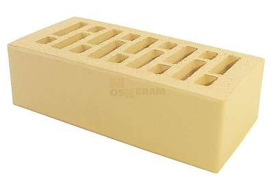 Картинка Кирпич - Облицовочный кирпич Облицовочный Полуторный : М-150 размером 120x250x88. Цвет желтый, производство Строма кирпичный завод 