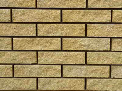 Картинка Кирпич - Гиперпрессованный кирпич Кирпич полнотелый фактурный рваный : М-250 размером 95x250x65. Цвет желтый, производство РКК 