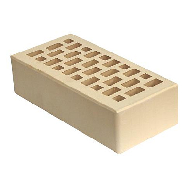 Картинка Кирпич - Облицовочный кирпич Облицовочный Одинарный : М-175 размером 120x250x65. Цвет желтый, производство Воротынский кирпичный завод 