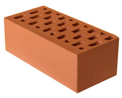 Картинка Кирпич - Облицовочный кирпич Облицовочный Полуторный : М-175 размером 120x250x88. Цвет красный, производство Красная Гвардия КЗ 