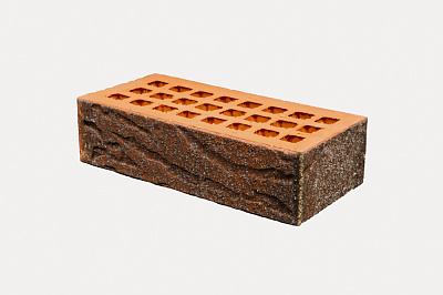 Картинка Кирпич - Облицовочный кирпич Облицовочный пустотелый : М-150 размером 120x250x65. Цвет красный, производство Губский кирпичный завод 