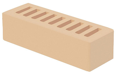 Картинка Кирпич - Облицовочный кирпич Облицовочный Евро : М-175 размером 60x250x65. Цвет желтый, производство Голицынский кирпичный завод 