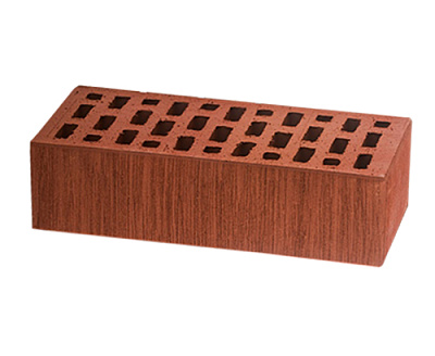 Картинка Кирпич - Облицовочный кирпич Облицовочный Одинарный : М-175 размером 120x250x65. Цвет красный, производство ЛСР 