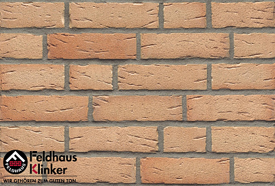 Картинка Кирпич - Импортный кирпич Кирпич лицевой&nbspK696WDF : М-1000 размером 102x215x65. Цвет желтый, производство Feldhaus Klinker 