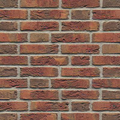 Картинка Кирпич - Импортный кирпич Кирпич облицовочный Nr. 7 Westfalisch-bunt : М-150 размером 100x210x65. Цвет красный, производство Muhr 