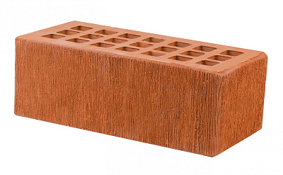 Картинка Кирпич - Облицовочный кирпич Облицовочный Полуторный : М-175 размером 120x250x88. Цвет красный, производство Железногорский кирпичный завод 