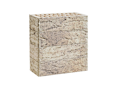 Картинка Кирпич - Облицовочный кирпич Облицовочный одинарный : М-150 размером 120x250x65. Цвет белый, производство Винзилинский завод 