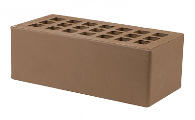 Картинка Кирпич - Облицовочный кирпич Облицовочный Полуторный : М-175 размером 120x250x88. Цвет коричневый, производство Железногорский кирпичный завод 