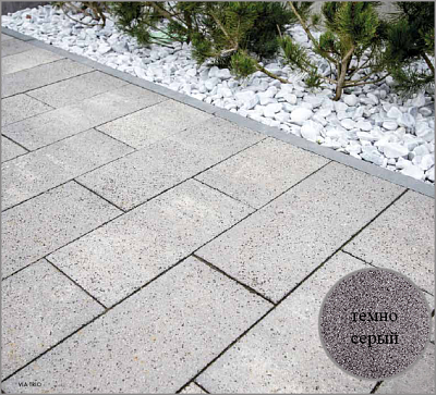 Тротуарная плитка Via Trio Decco Aspero