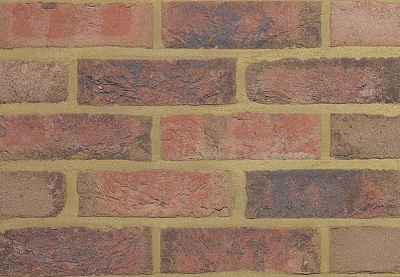 Картинка Кирпич - Ручная формовка Облицовочный Ручной формовки Agaat  : М-125 размером 102x250x65. Цвет красный, производство Terca 