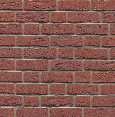 Картинка Кирпич - Импортный кирпич Кирпич облицовочный  Nr. 02 Rotbraun-bunt : М-150 размером 100x210x65. Цвет красный, производство Muhr 