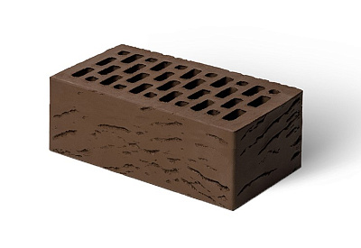 Картинка Кирпич - Облицовочный кирпич Облицовочный Полуторный : М-175 размером 120x250x88. Цвет коричневый, производство Магма 