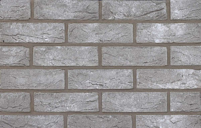 Картинка Кирпич - Ручная формовка Облицовочный кирпич Ручной формовки Балтика : М-125 размером 100x210x65. Цвет серый, производство Богандинский кирпичный завод 