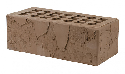 Картинка Кирпич - Облицовочный кирпич Облицовочный Полуторный : М-175 размером 120x250x88. Цвет коричневый, производство Железногорский кирпичный завод 