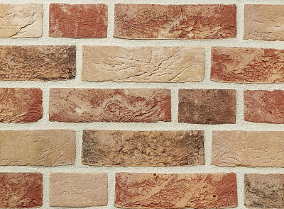 Картинка Кирпич - Ручная формовка Облицовочный Ручной формовки Aurora : М-125 размером 102x250x65. Цвет желтый, производство Terca 