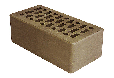 Картинка Кирпич - Облицовочный кирпич Облицовочный Полуторный : М-150 размером 120x250x88. Цвет коричневый, производство Терекс кирпичный завод 