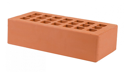 Картинка Кирпич - Облицовочный кирпич Облицовочный Одинарный : М-175 размером 120x250x65. Цвет красный, производство Железногорский кирпичный завод 