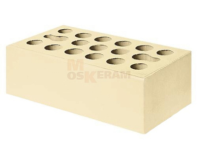 Картинка Кирпич - Облицовочный кирпич Облицовочный Полуторный : М-150 размером 120x250x88. Цвет белый, производство Керма кирпичный завод 