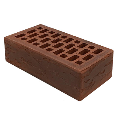 Картинка Кирпич - Облицовочный кирпич Облицовочный Одинарный : М-150 размером 120x250x65. Цвет коричневый, производство Воротынский кирпичный завод 