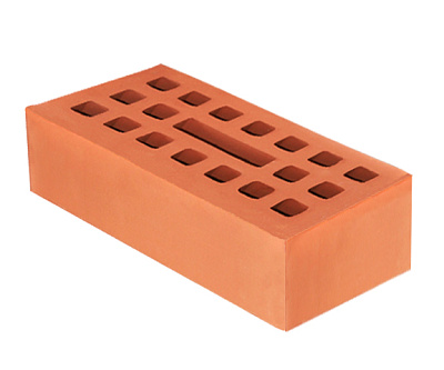 Картинка Кирпич - Облицовочный кирпич Облицовочный Одинарный : М-125 размером 120x250x65. Цвет красный, производство Новокубанский ЗКСМ 