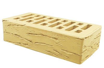 Картинка Кирпич - Облицовочный кирпич Облицовочный Одинарный : М-150 размером 120x250x65. Цвет желтый, производство Строма кирпичный завод 