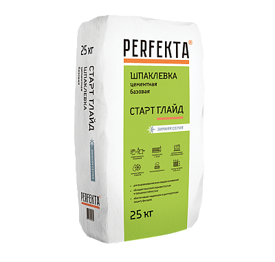 Шпаклевка фасадная базовая Старт Глайд Зимняя Серия