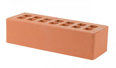 Картинка Кирпич - Облицовочный кирпич Облицовочный Евро : М-175 размером 85x250x65. Цвет красный, производство Железногорский кирпичный завод 