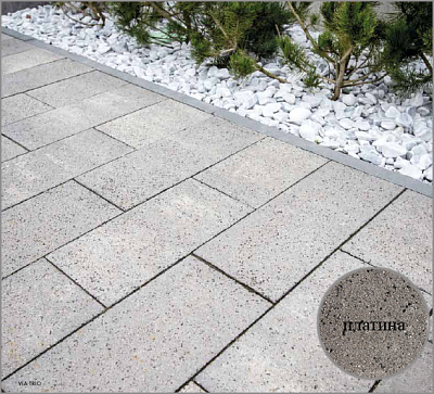 Тротуарная плитка Via Trio Decco Aspero