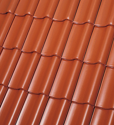 Керамическая черепица BORNHOLM kupfer-rotbraun