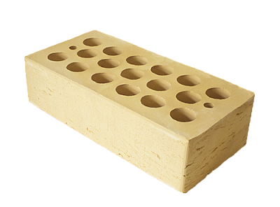 Картинка Кирпич - Облицовочный кирпич Облицовочный одинарный  : М-150 размером 120x250x65. Цвет желтый, производство АК Барс Керамик 