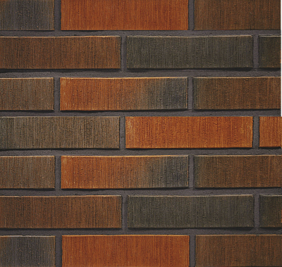 Картинка Кирпич - Импортный кирпич Кирпич облицовочный Red flame шероховатый : М-250 размером 85x250x65. Цвет красный, производство Terca 