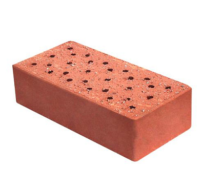 Картинка Кирпич - Строительный кирпич Строительный  полнотелый : М-200 размером 120x250x65. Цвет красный, производство Новомосковский кирпичный завод 