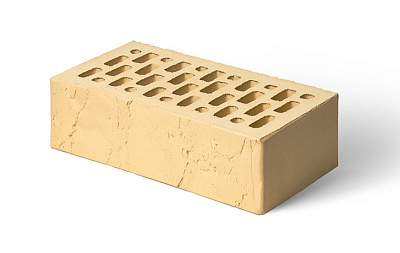 Картинка Кирпич - Облицовочный кирпич Облицовочный пустотелый : М-175 размером 120x250x65. Цвет желтый, производство Магма 