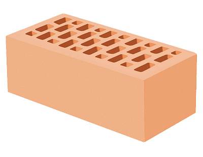 Картинка Кирпич - Облицовочный кирпич Облицовочный Полуторный : М-175 размером 120x250x88. Цвет желтый, производство Голицынский кирпичный завод 