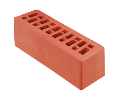 Картинка Кирпич - Облицовочный кирпич Облицовочный Евро 0,9 : М-125 размером 85x250x88. Цвет красный, производство Новокубанский ЗКСМ 