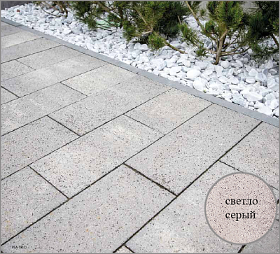 Тротуарная плитка Via Trio Decco Aspero