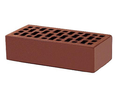 Картинка Кирпич - Облицовочный кирпич Облицовочный Одинарный  : М-150 размером 120x250x65. Цвет красный, производство КС Керамик 