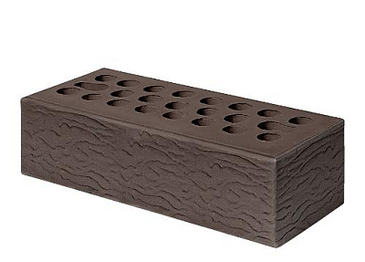 Картинка Кирпич - Облицовочный кирпич Облицовочный Евро : М-150 размером 85x250x65. Цвет коричневый, производство Керма кирпичный завод 