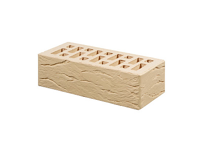 Картинка Кирпич - Облицовочный кирпич Облицовочный Одинарный : М-175 размером 120x250x65. Цвет белый, производство Старооскольский кирпичный завод 