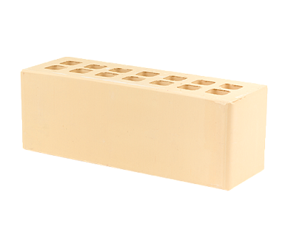 Картинка Кирпич - Облицовочный кирпич Облицовочный Евро 0,96 : М-175 размером 85x250x88. Цвет желтый, производство Железногорский кирпичный завод 