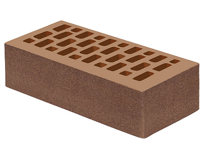 Картинка Кирпич - Облицовочный кирпич Облицовочный Одинарный : М-175 размером 120x250x65. Цвет коричневый, производство Голицынский кирпичный завод 