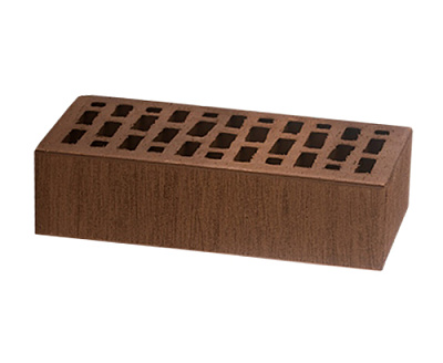 Картинка Кирпич - Облицовочный кирпич Облицовочный Одинарный : М-175 размером 120x250x65. Цвет коричневый, производство ЛСР 