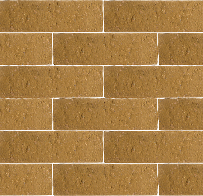 Картинка Кирпич - Гиперпрессованный кирпич Кирпич полнотелый фактурный колотый : М-400 размером 100x250x65. Цвет желтый, производство РуБелЭко 